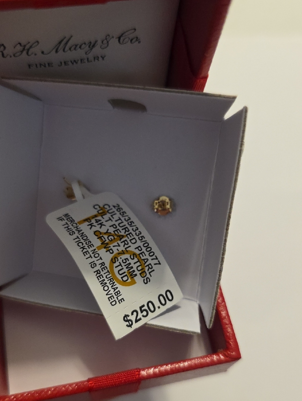 14kt Belle de Mere Cultured Freshwater Pearl Stud Earrings - Picture 5 of 7